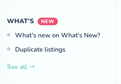 What's new on What's New?
